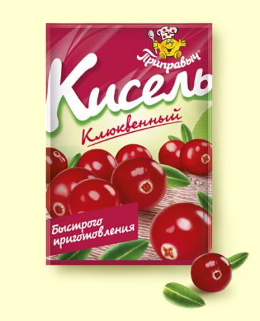 Кисель Клюквенный 110г*25шт Приправыч